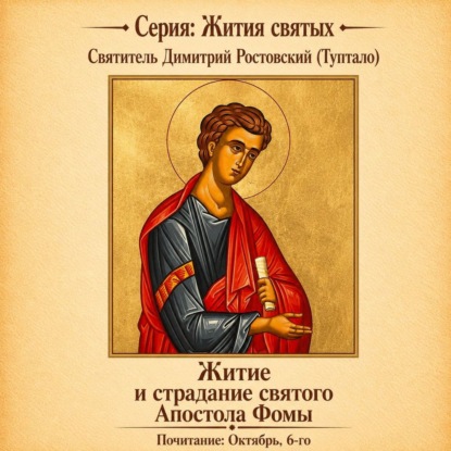 Обложка книги «Житие и страдание святого Апостола Фомы»