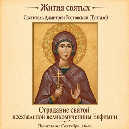 Обложка книги «Страдание святой всехвальной великомученицы Евфимии»