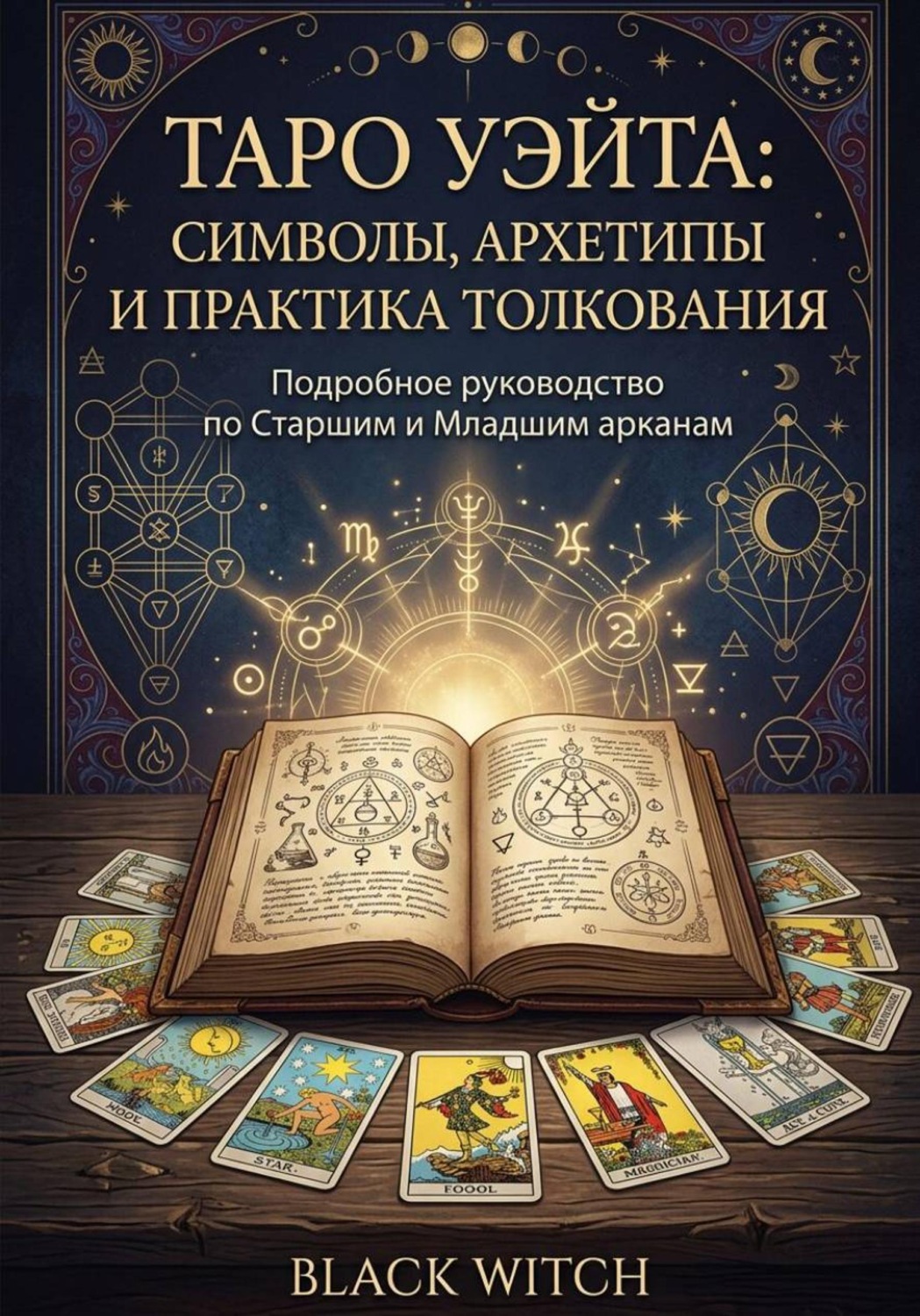 Обложка книги «Таро Уэйта: символы, архетипы и практика толкования. Часть первая»