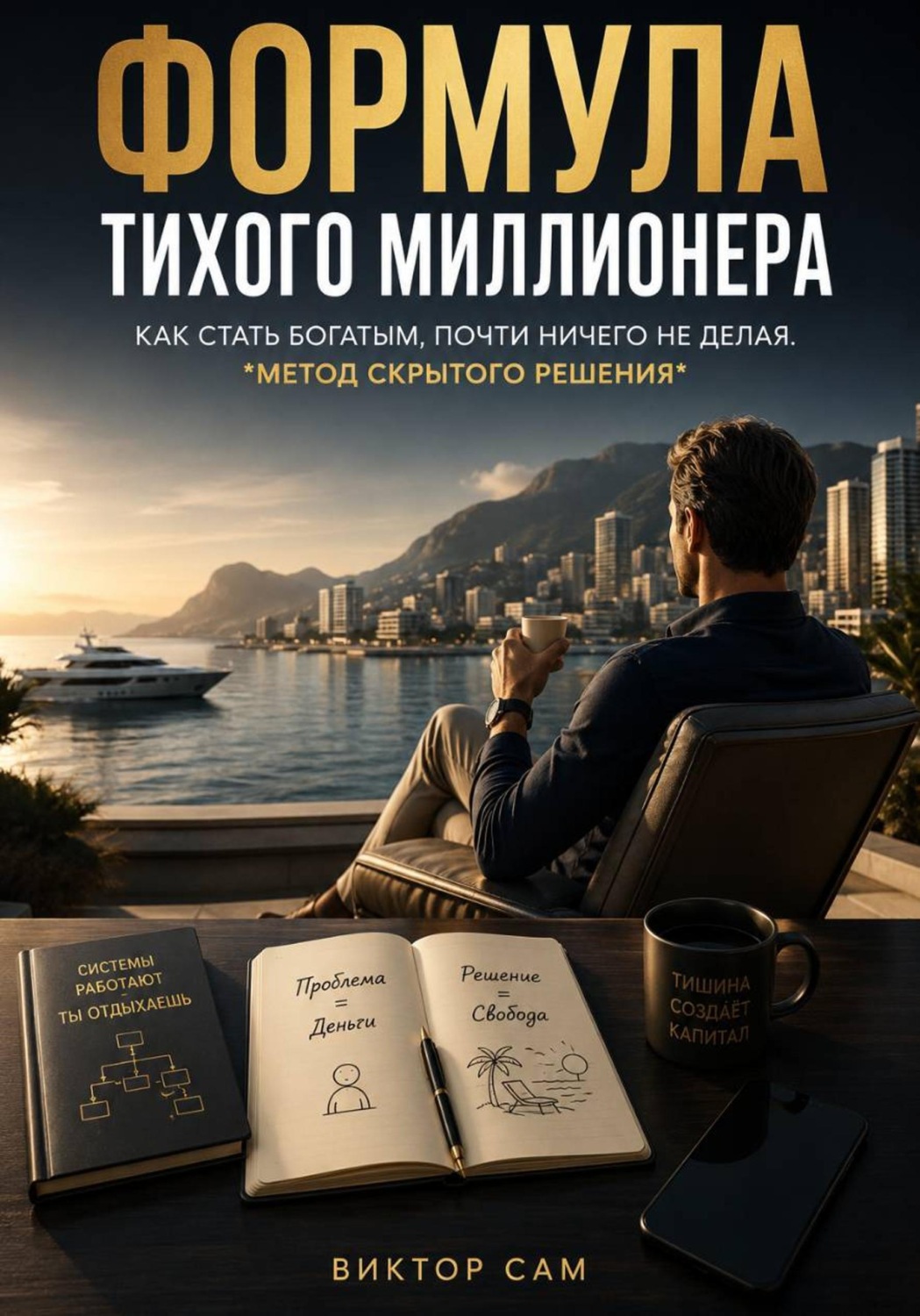 Обложка книги «Формула тихого миллионера. Как стать богатым, почти ничего не делая. Метод скрытого решения»