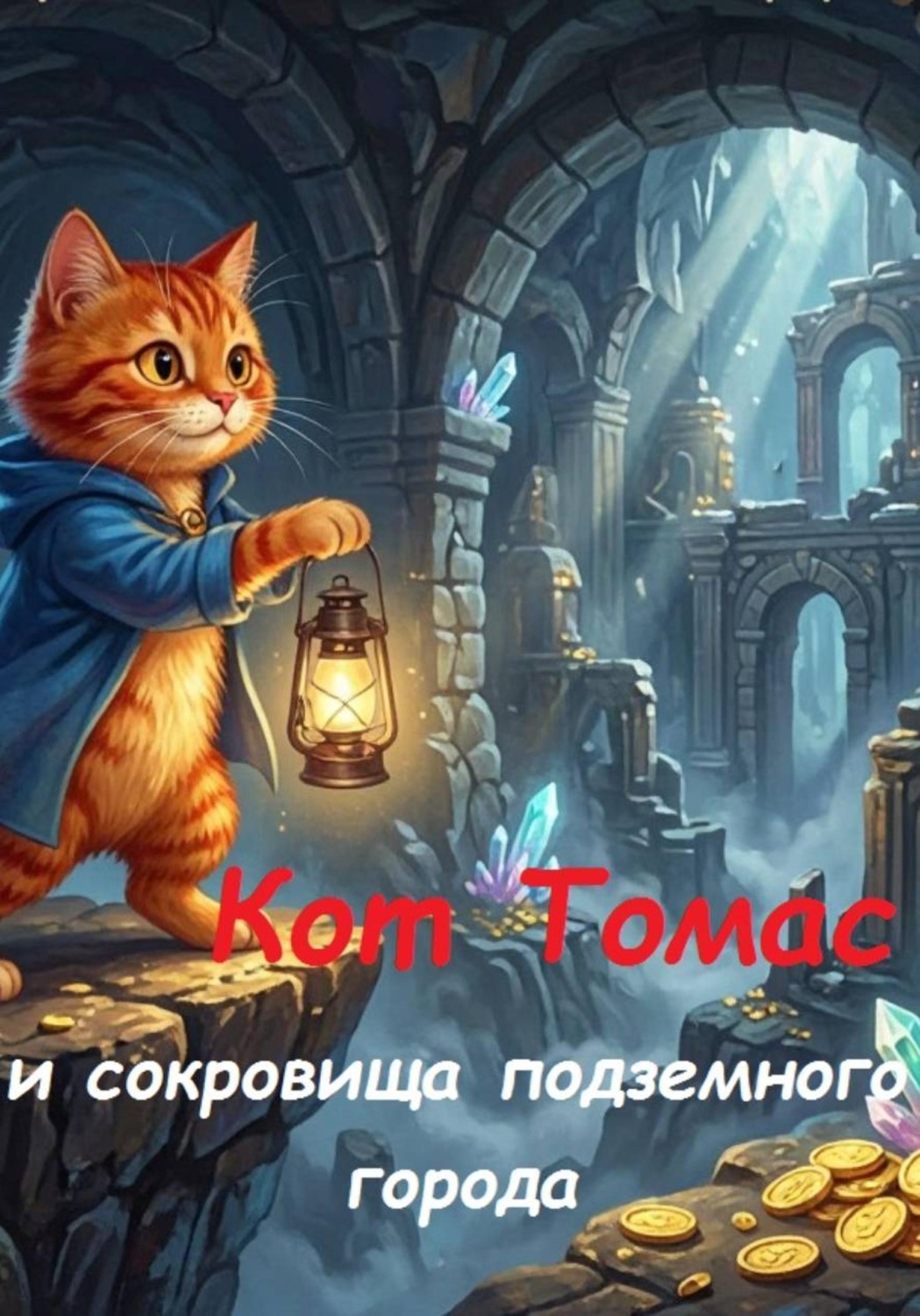 Обложка книги «Кот Томас и сокровища подземного города»