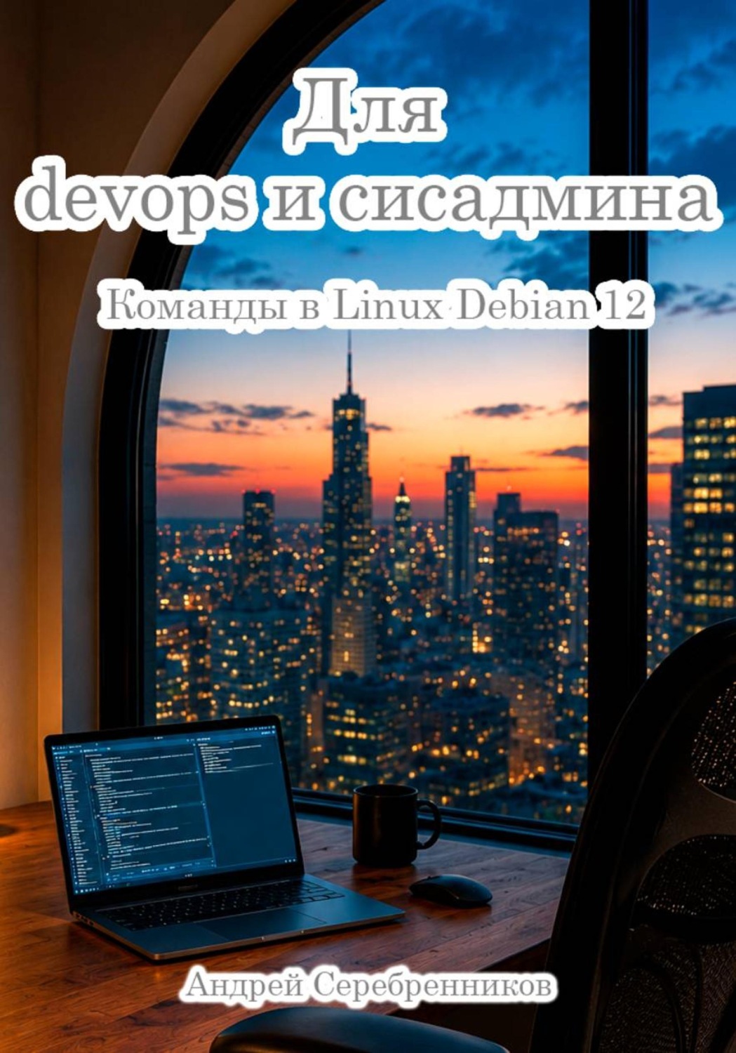 Обложка книги «Для Devops и сисадмина. Команды в Linux Debian 12»