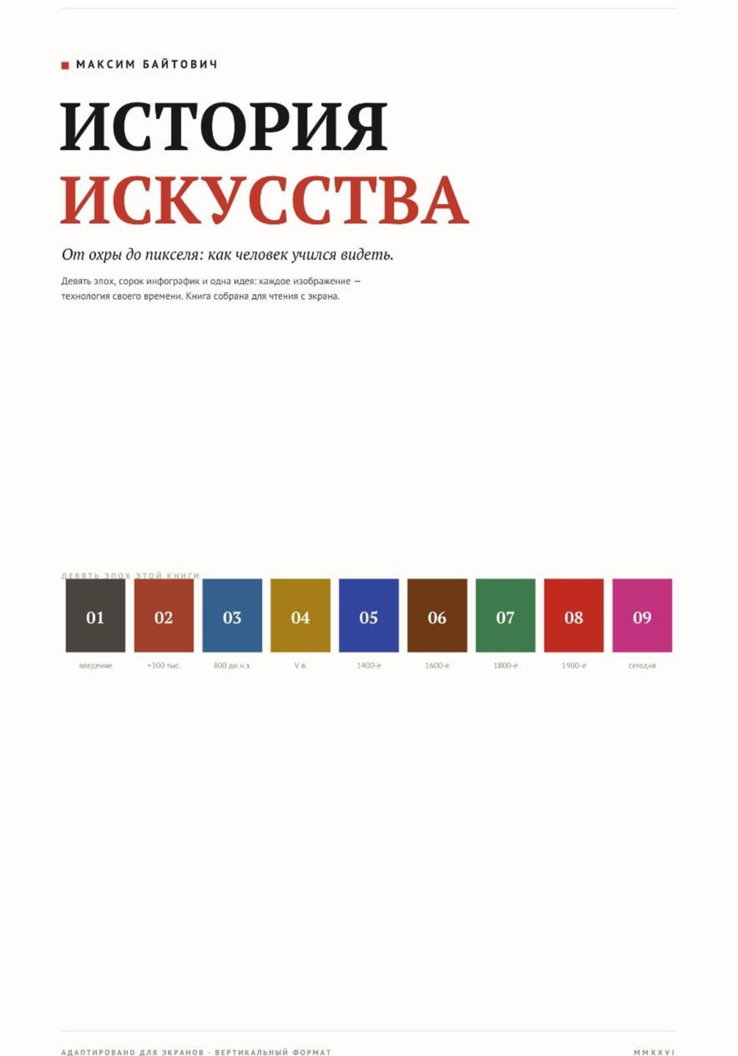 Обложка книги «История искусства - визуальная книга»