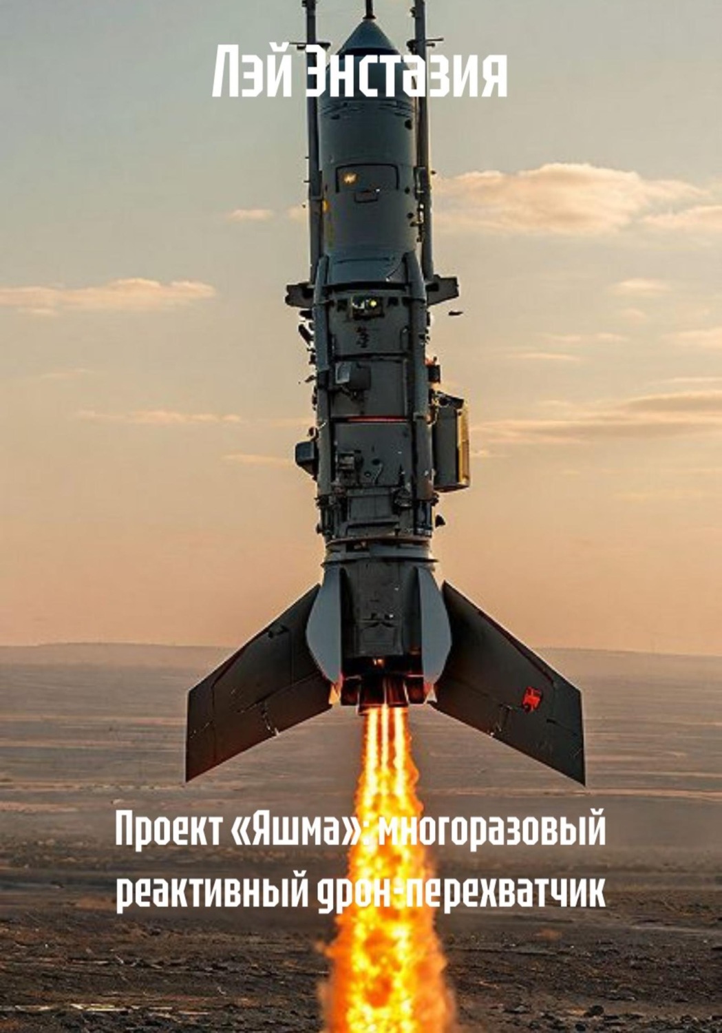 Обложка книги «Проект «Яшма»: многоразовый реактивный дрон-перехватчик»