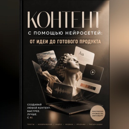 Обложка книги «Контент с помощью нейросетей: от идеи до готового продукта»