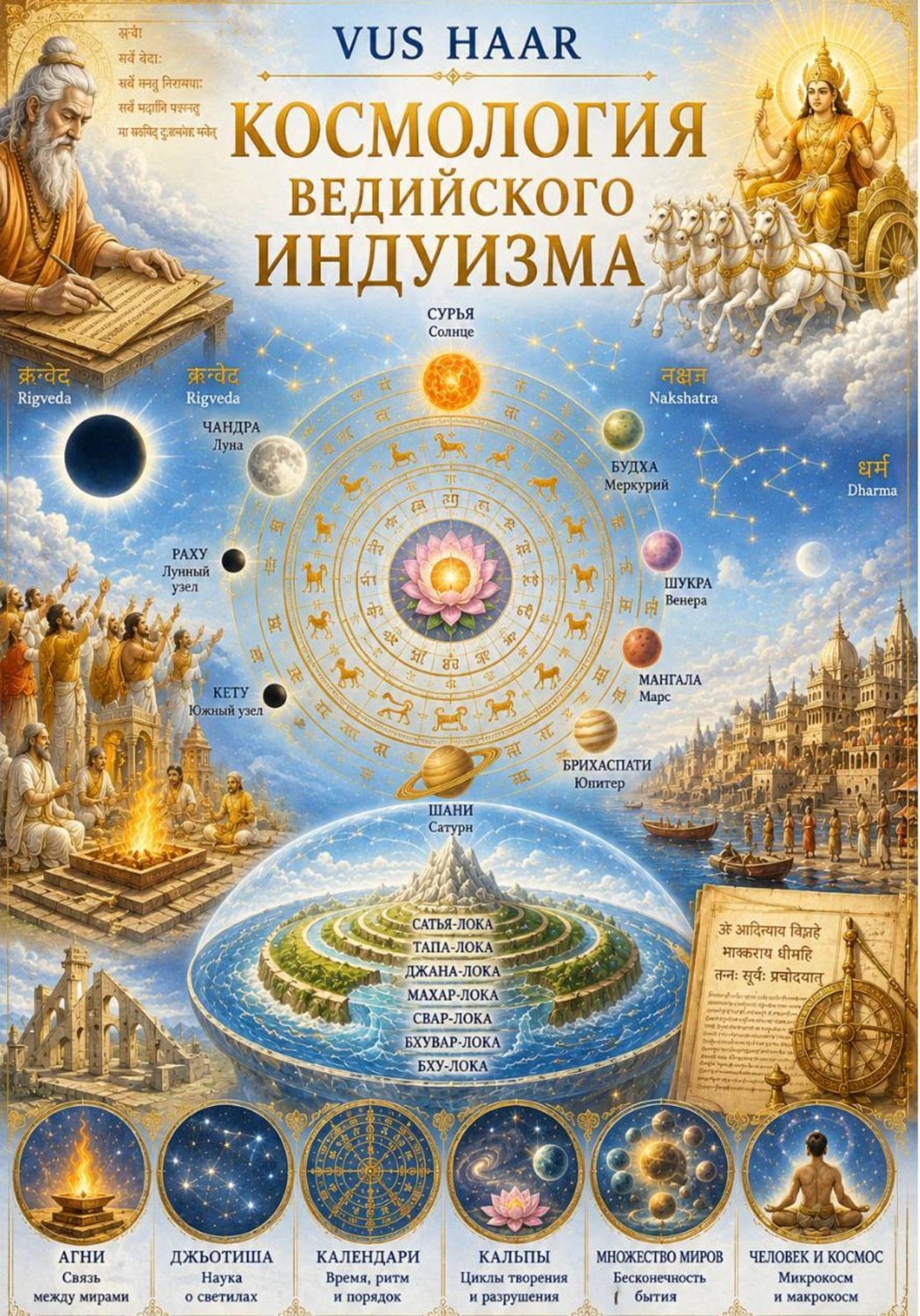 Обложка книги «Космология ведийского индуизма»