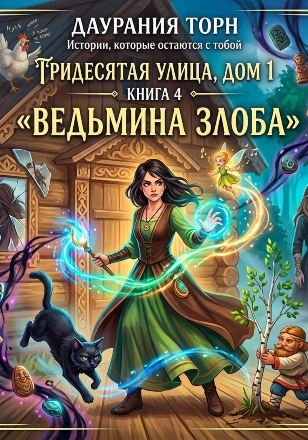 Обложка книги «Ведьма из Подмосковья. «Тридесятая улица, дом 1.» Книга 4. «Ведьмина злоба»»