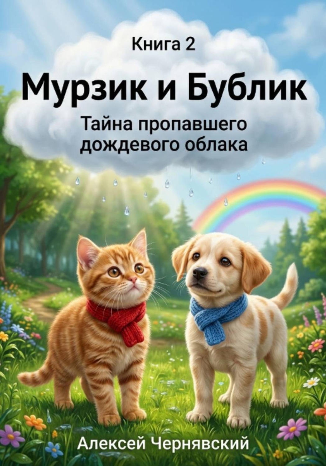 Обложка книги «Книга 2. Мурзик и Бублик. Тайна пропавшего дождевого облака»