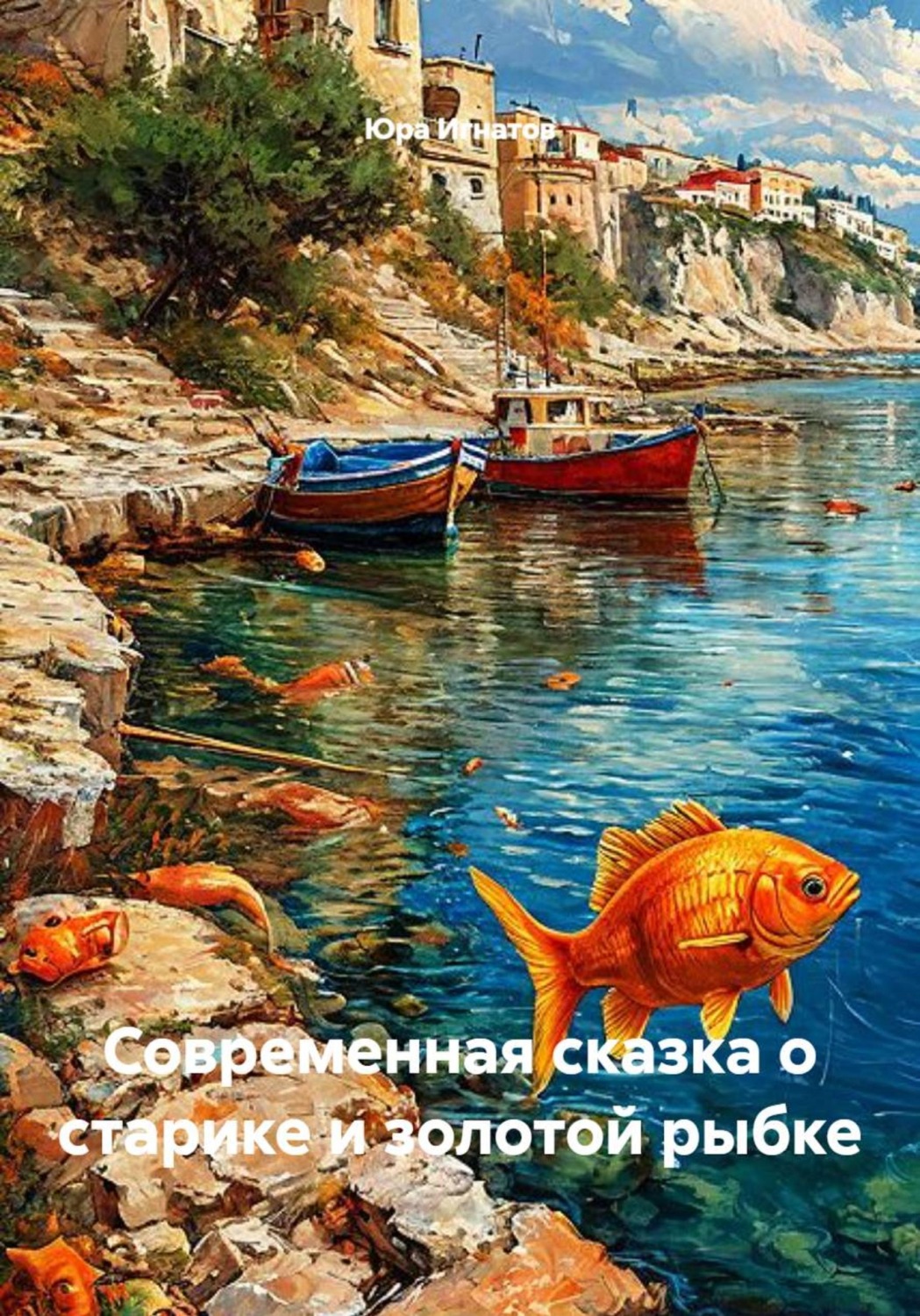 Обложка книги «Современная сказка о старике и золотой рыбке»