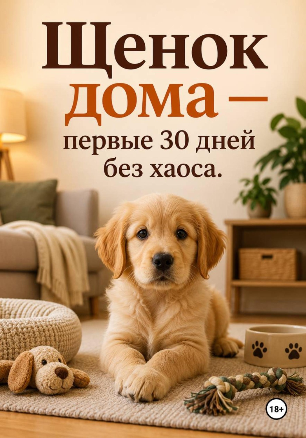 Обложка книги «Щенок дома — первые 30 дней без хаоса.»