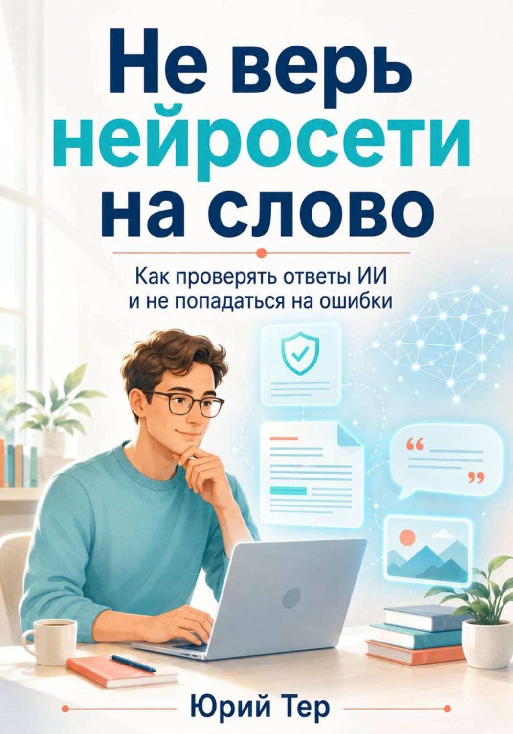 Обложка книги «Не верь нейросети на слово: Как проверять ответы ИИ и не попадаться на ошибки»