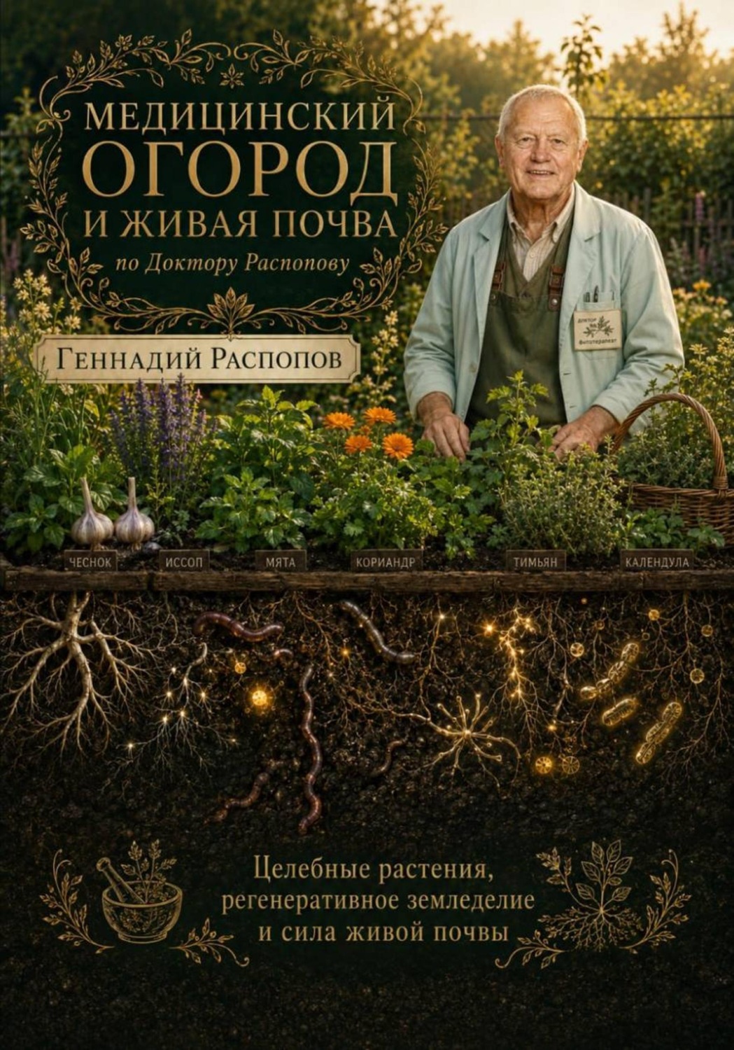 Обложка книги «Медицинский огород и живая почва по Доктору Распопову»