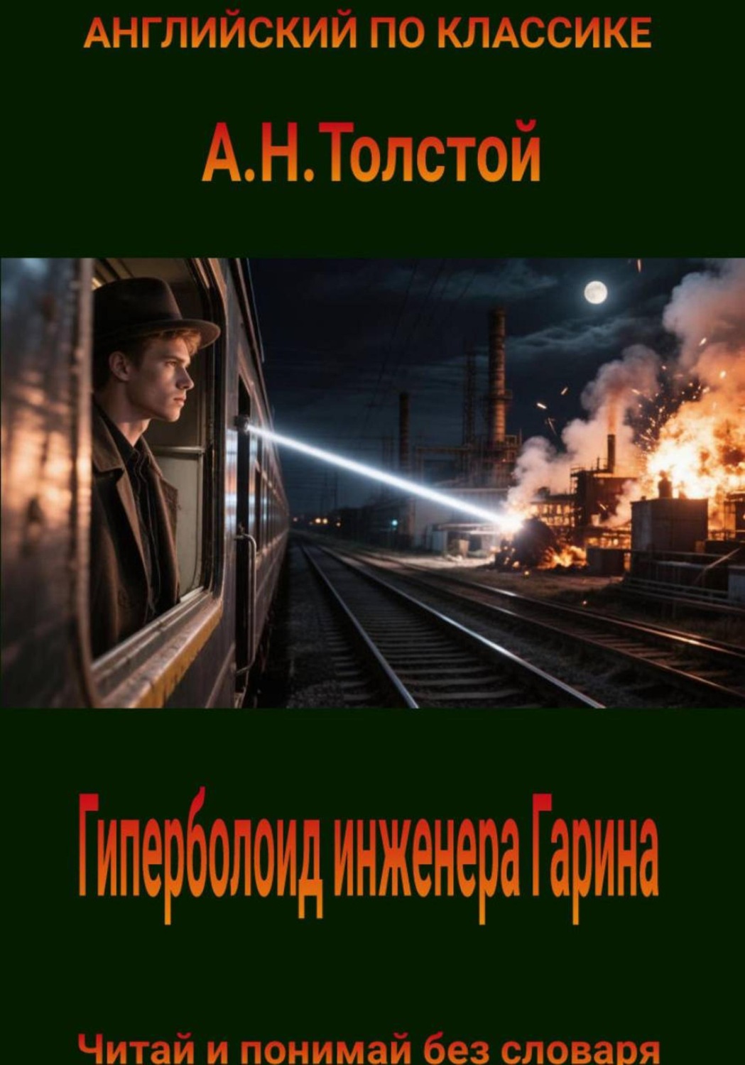 Обложка книги «Гиперболоид инженера Гарина на английском языке с параллельным переводом на русский»
