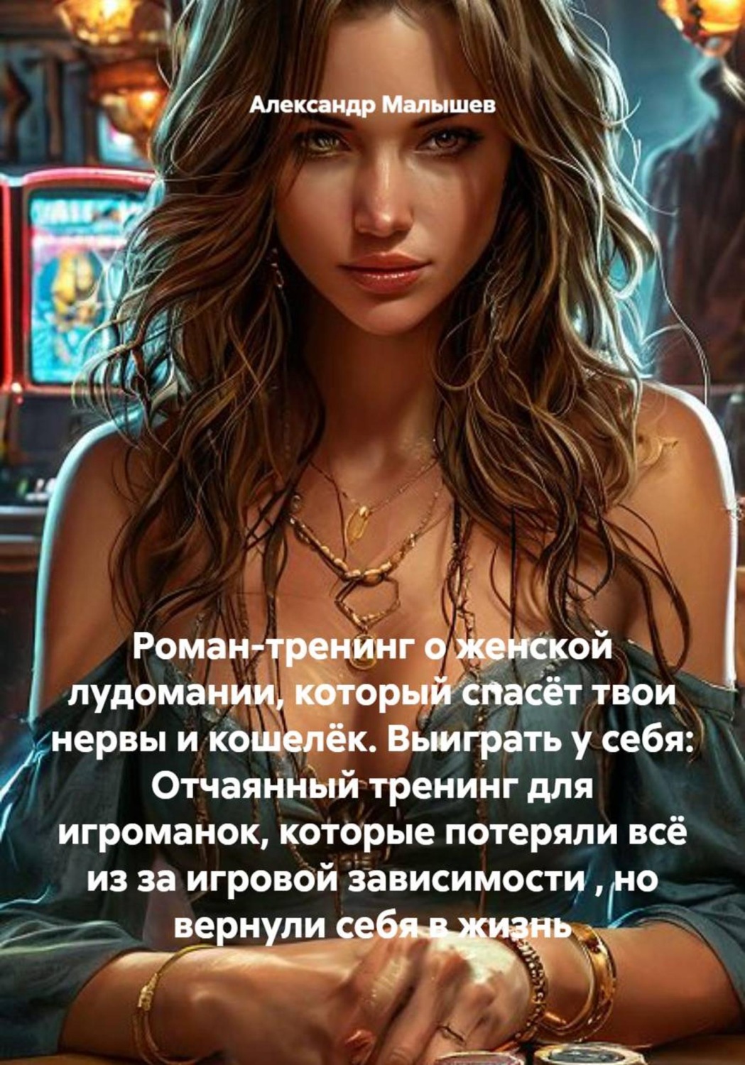 Обложка книги «Роман-тренинг о женской лудомании, который спасёт твои нервы и кошелёк. Выиграть у себя: Отчаянный тренинг для игроманок, которые потеряли всё из за игровой зависимости , но вернули себя в жизнь»