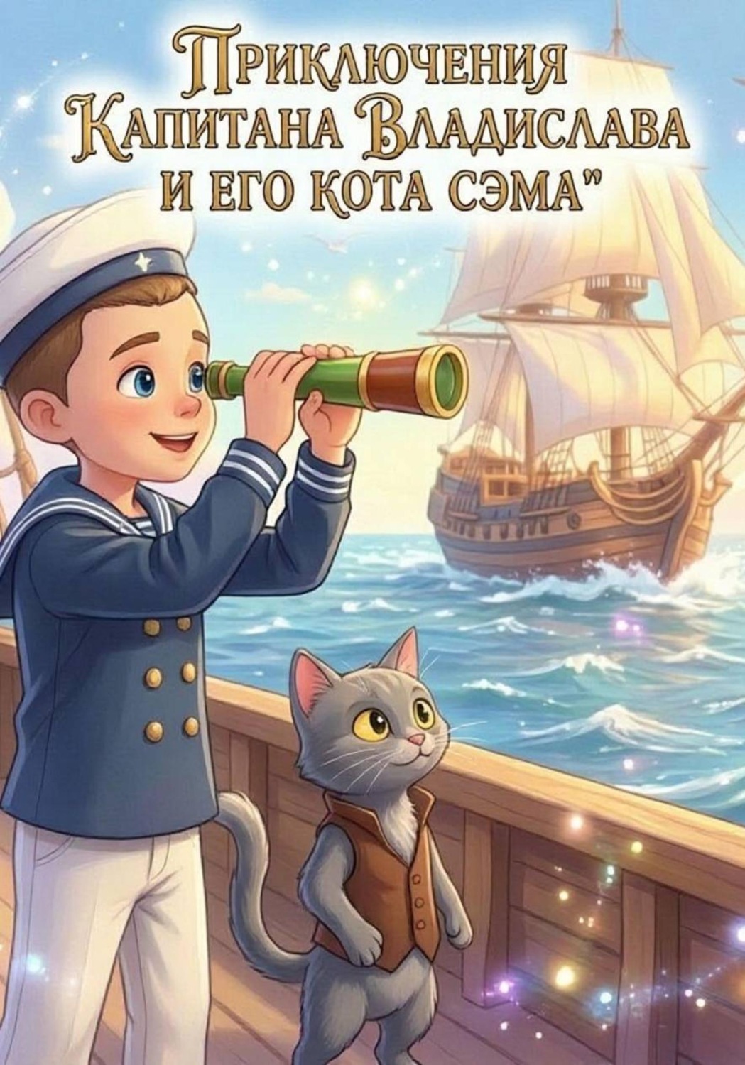 Обложка книги «Приключения Капитана Владислава и его кота Сэма!»