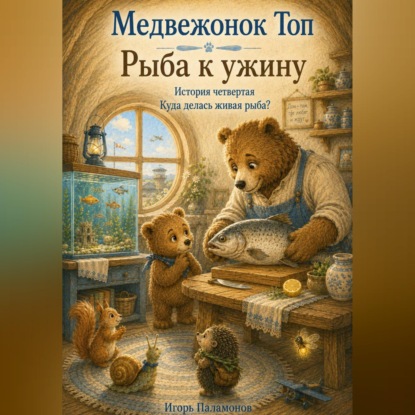 Обложка книги «Медвежонок Топ. Рыба к ужину»