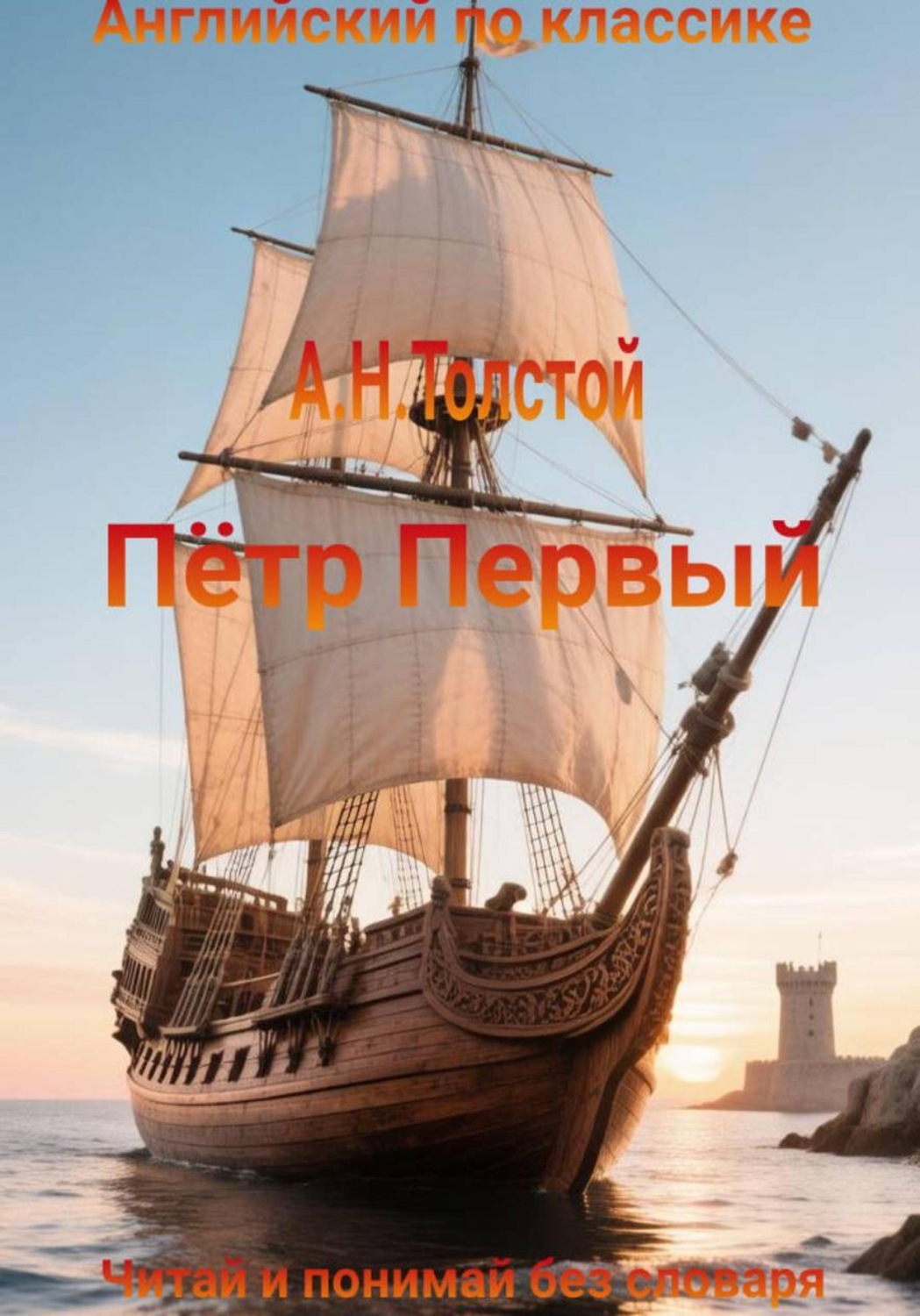 Обложка книги «А.Н. Толстой. Пётр Первый на английском языке с параллельным переводом на русский»