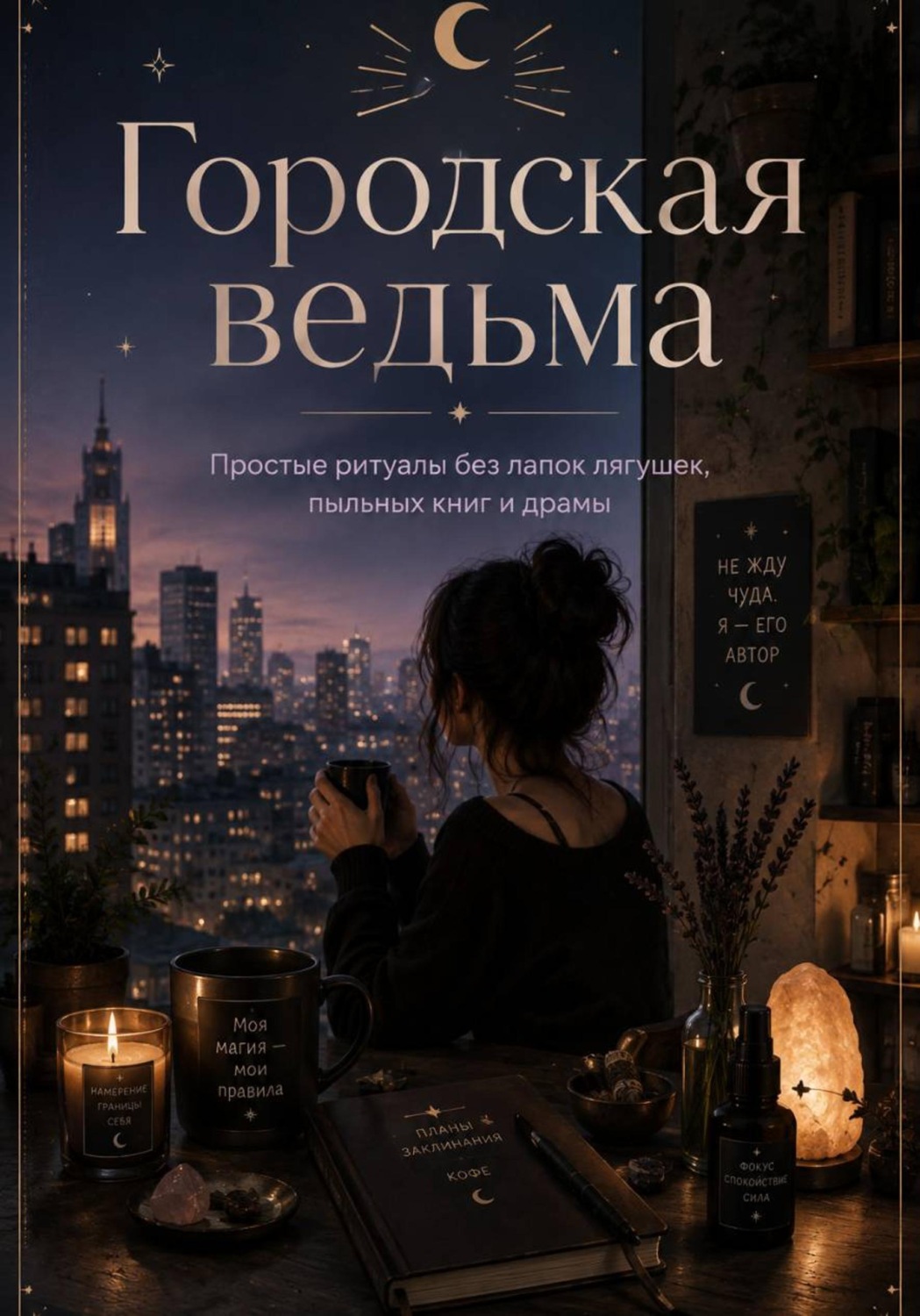 Обложка книги «Городская ведьма. Простые ритуалы без лапок лягушек, пыльных книг и драмы»