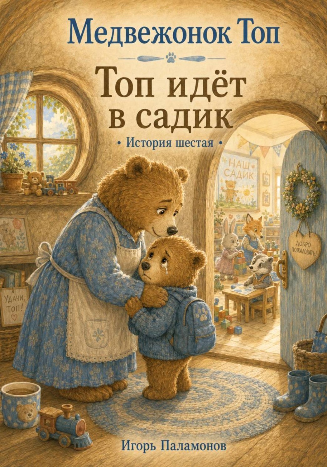 Обложка книги «Медвежонок Топ. Топ идёт в садик»