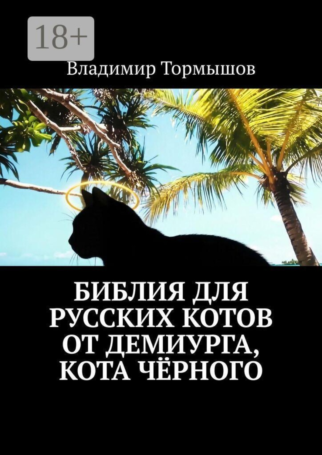 Обложка книги «Библия для русских котов от демиурга, кота Чёрного»
