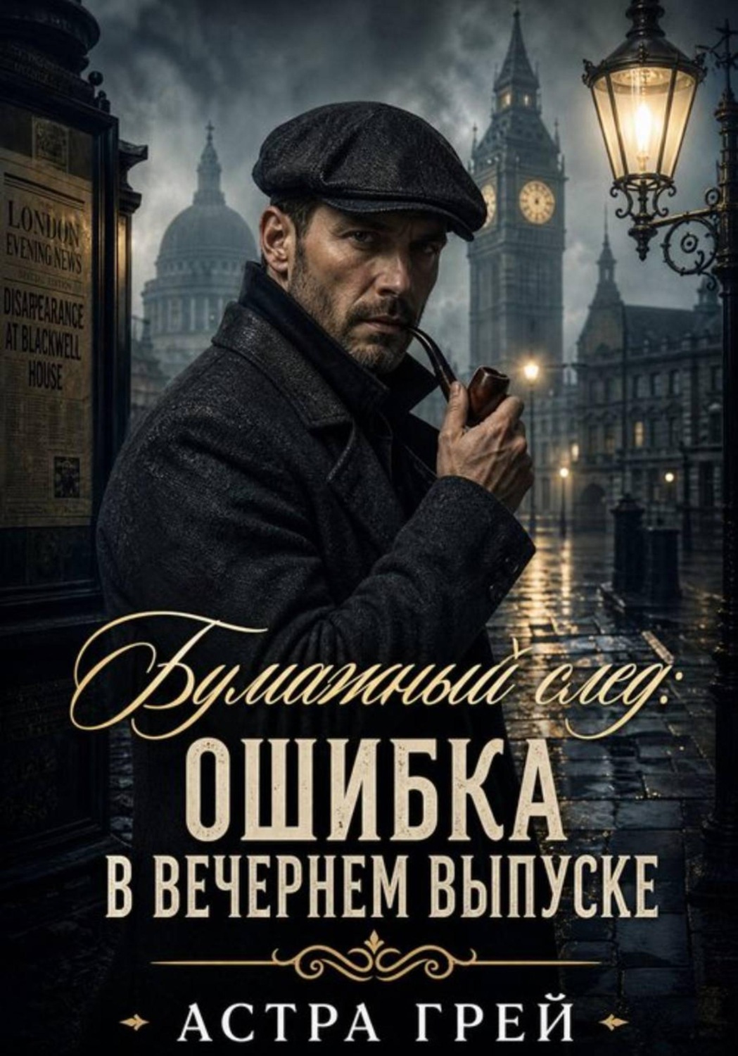 Обложка книги «Бумажный след: Ошибка в вечернем выпуске»