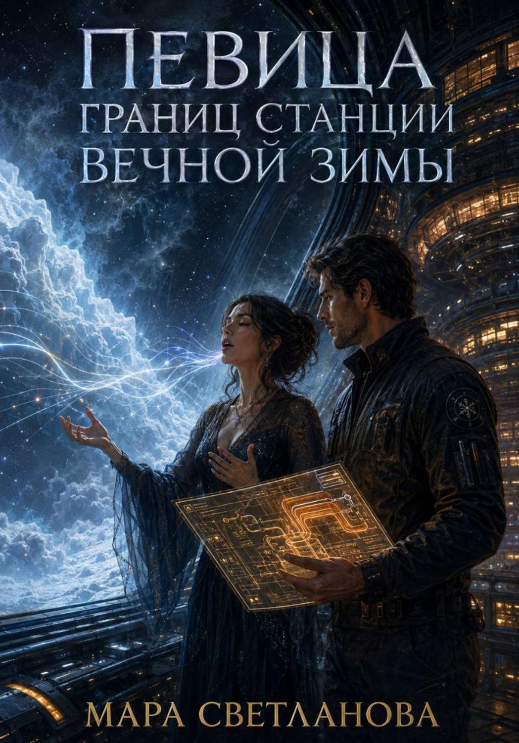 Обложка книги «Певица границ станции вечной зимы»
