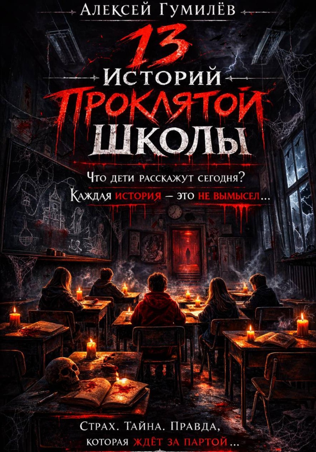 Обложка книги «13 историй проклятой школы»