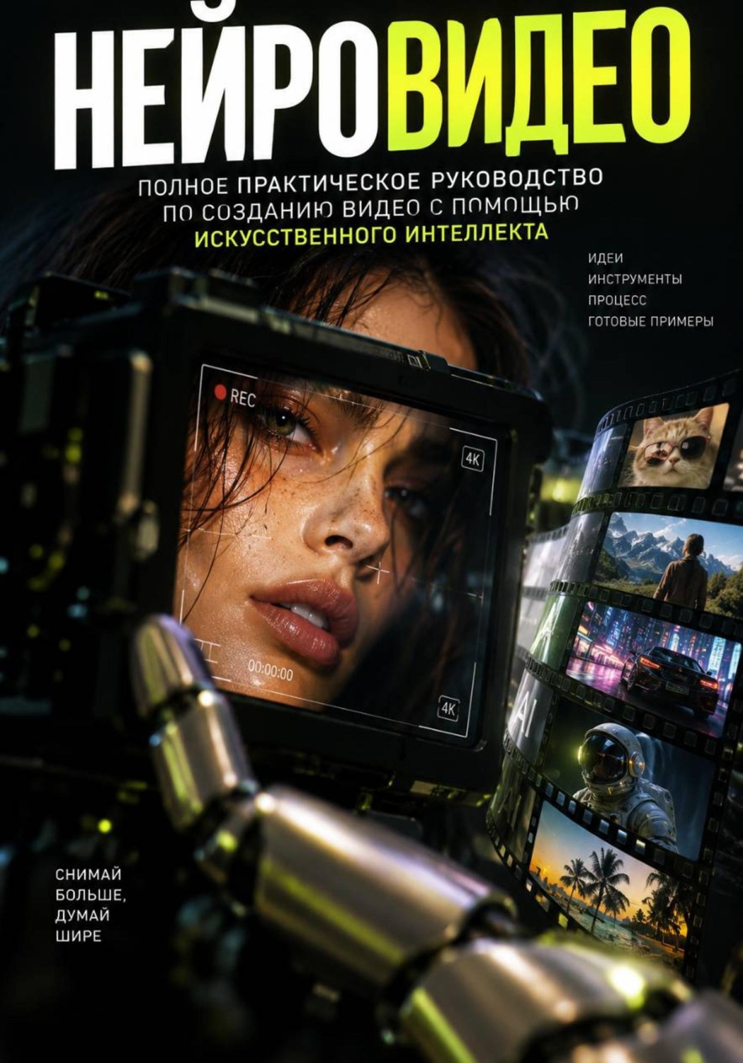 Обложка книги «НЕЙРОВИДЕО. Полное практическое руководство по созданию видео с помощью искусственного интеллекта»