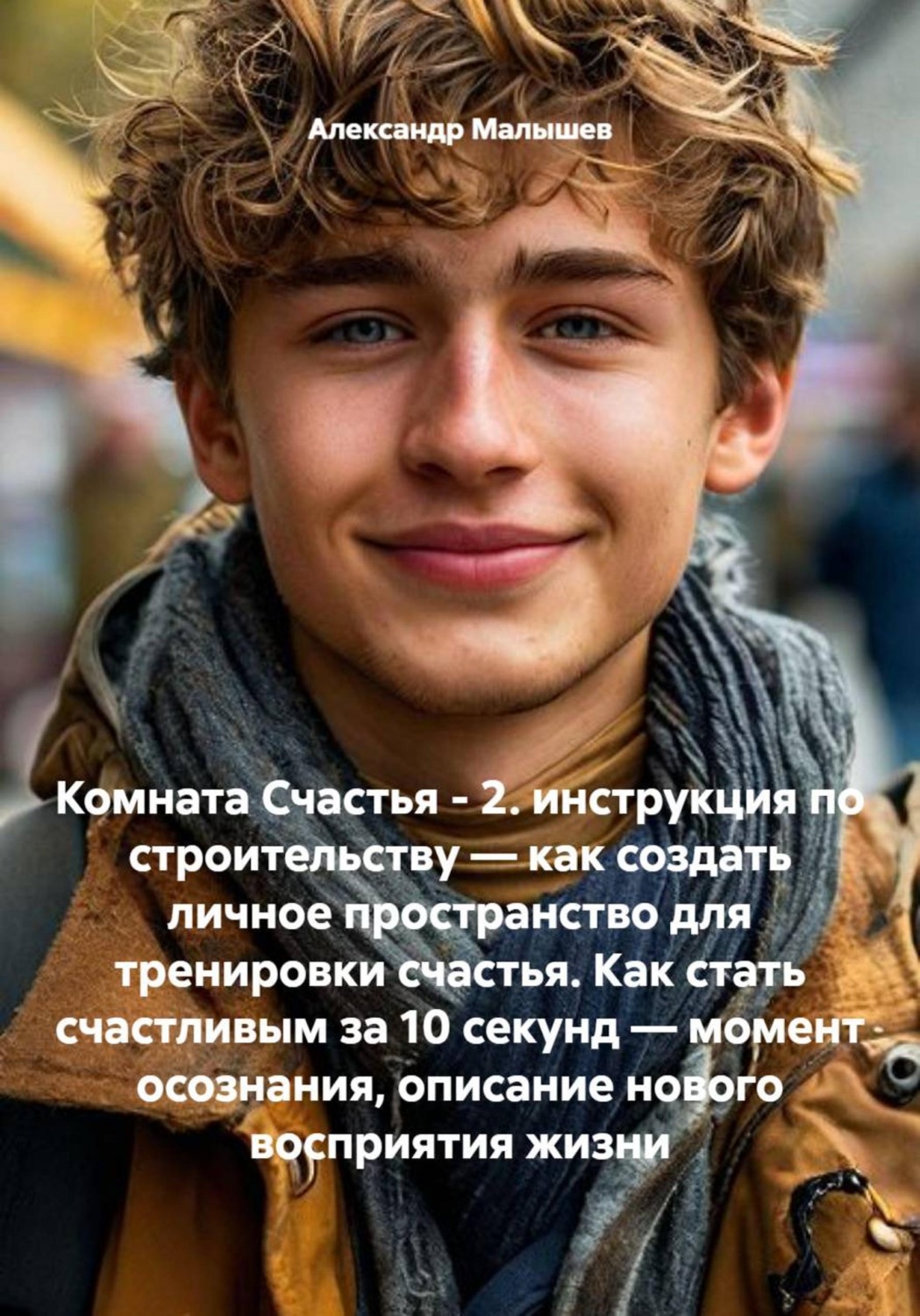 Обложка книги «Комната Счастья - 2. инструкция по строительству — как создать личное пространство для тренировки счастья. Как стать счастливым за 10 секунд — момент осознания, описание нового восприятия жизни»