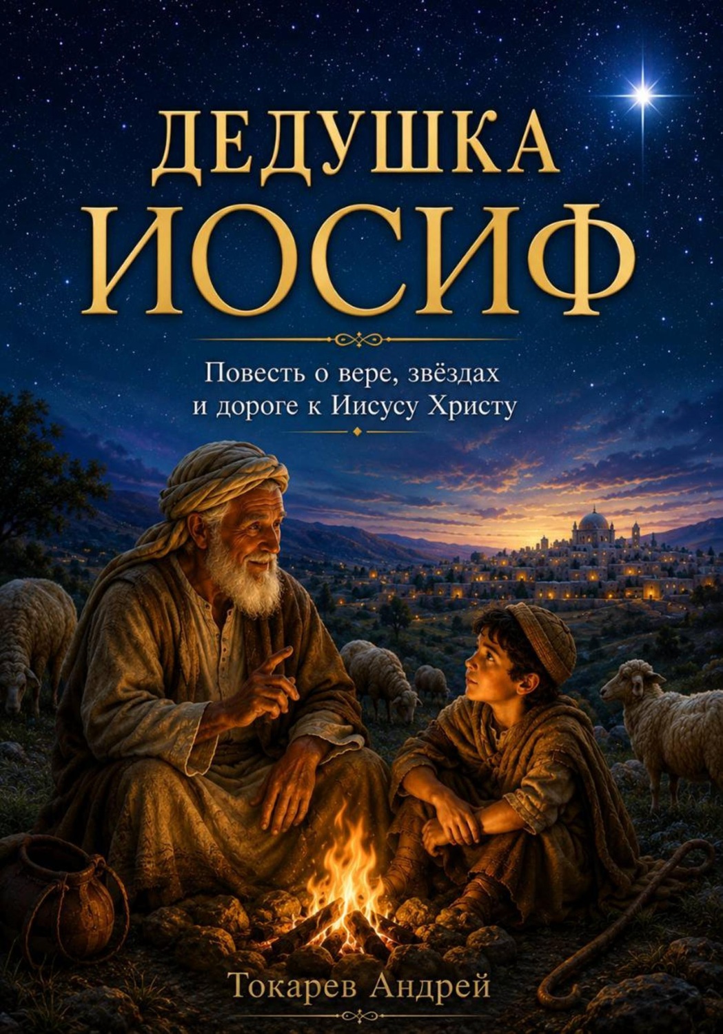 Обложка книги «Дедушка Иосиф. Повесть о вере, звёздах и дороге к Иисусу Христу»