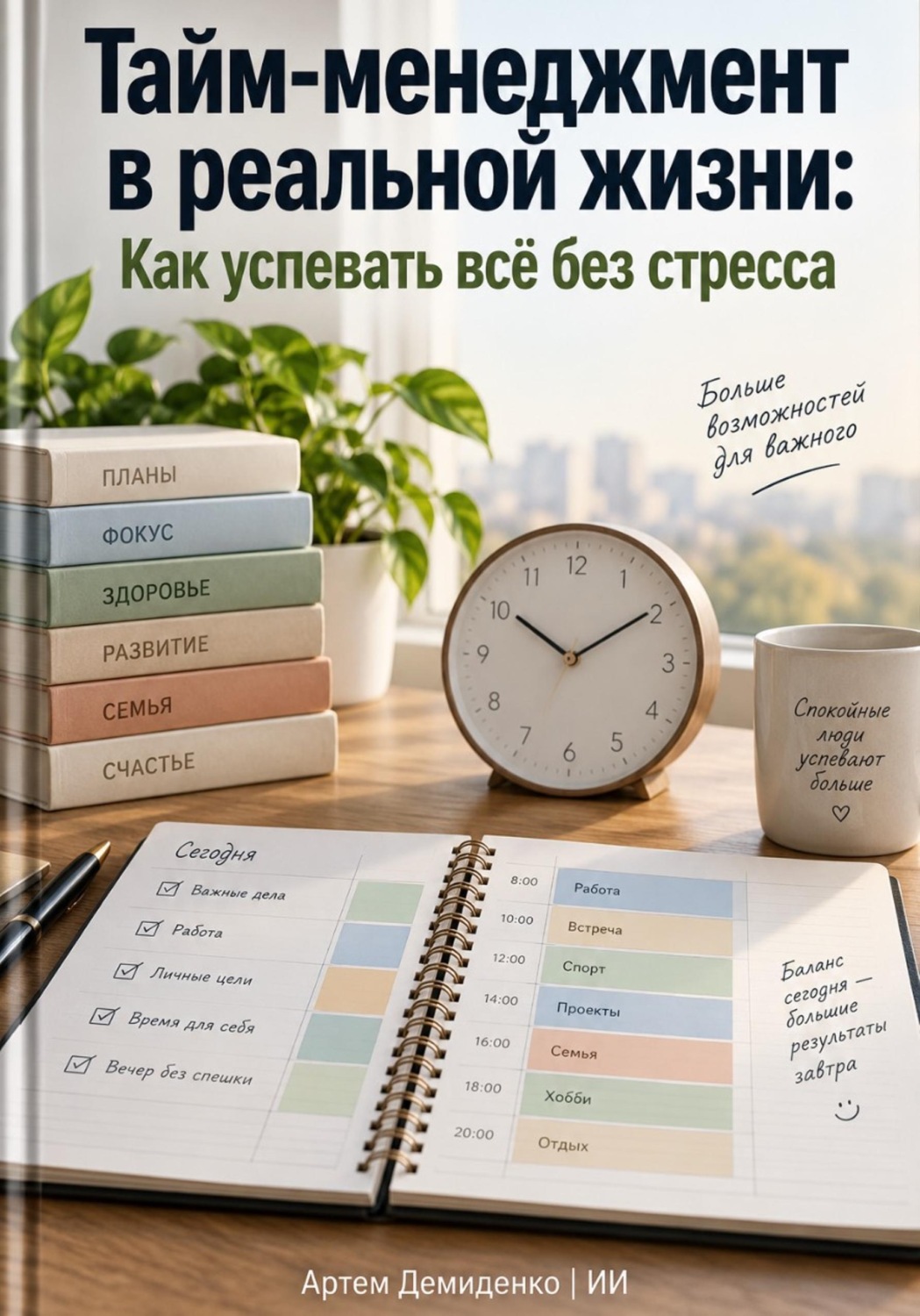 Обложка книги «Тайм-менеджмент в реальной жизни: Как успевать всё без стресса»