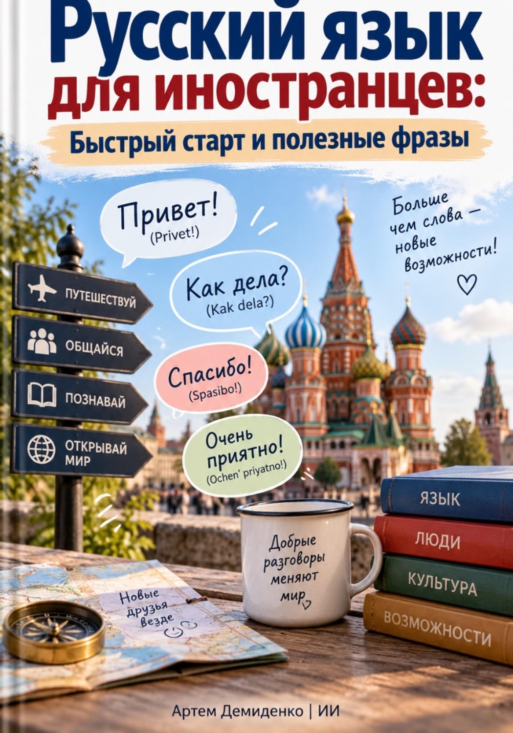 Обложка книги «Русский язык для иностранцев: Быстрый старт и полезные фразы»