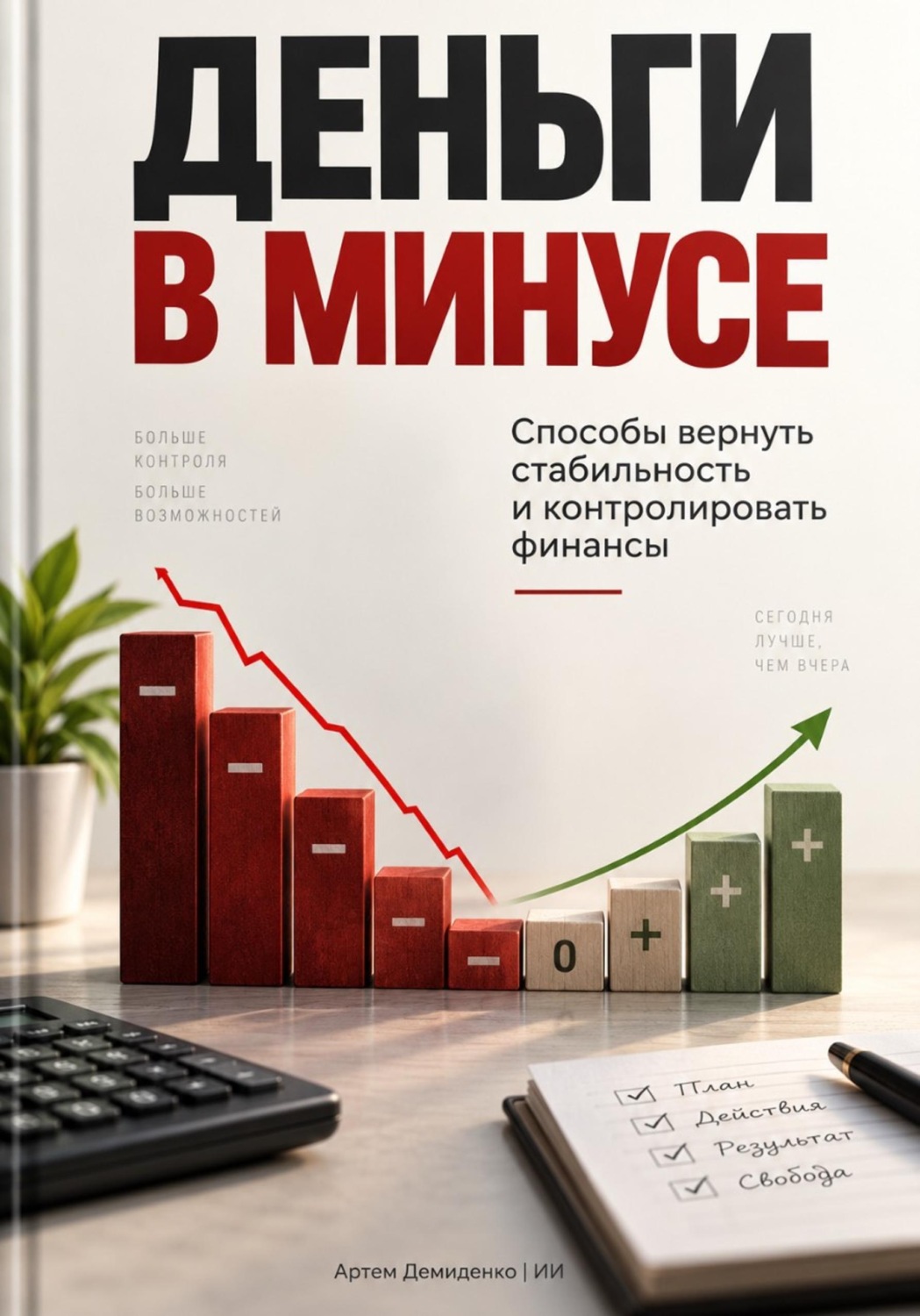 Обложка книги «Деньги в минусе: Способы вернуть стабильность и контролировать финансы»