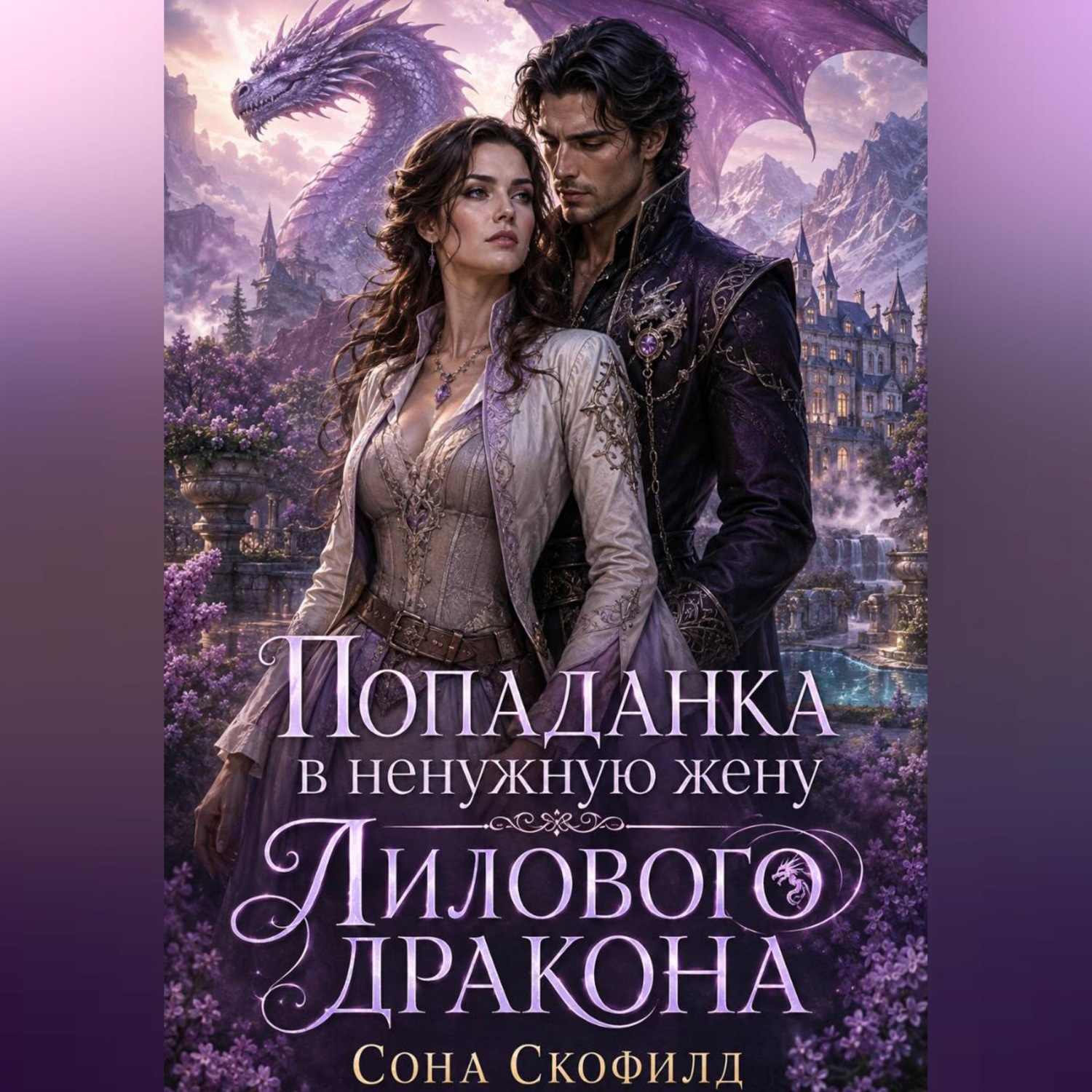 Обложка книги «Попаданка в ненужную жену Лилового дракона»