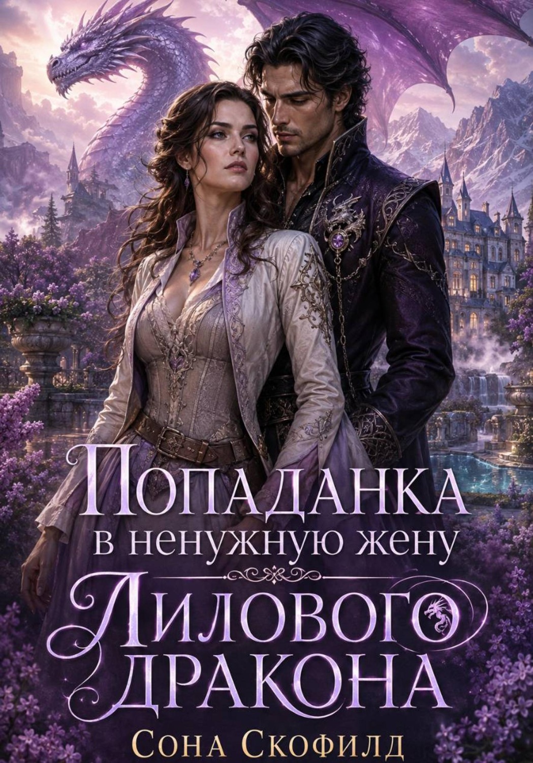 Обложка книги «Попаданка в ненужную жену Лилового дракона»