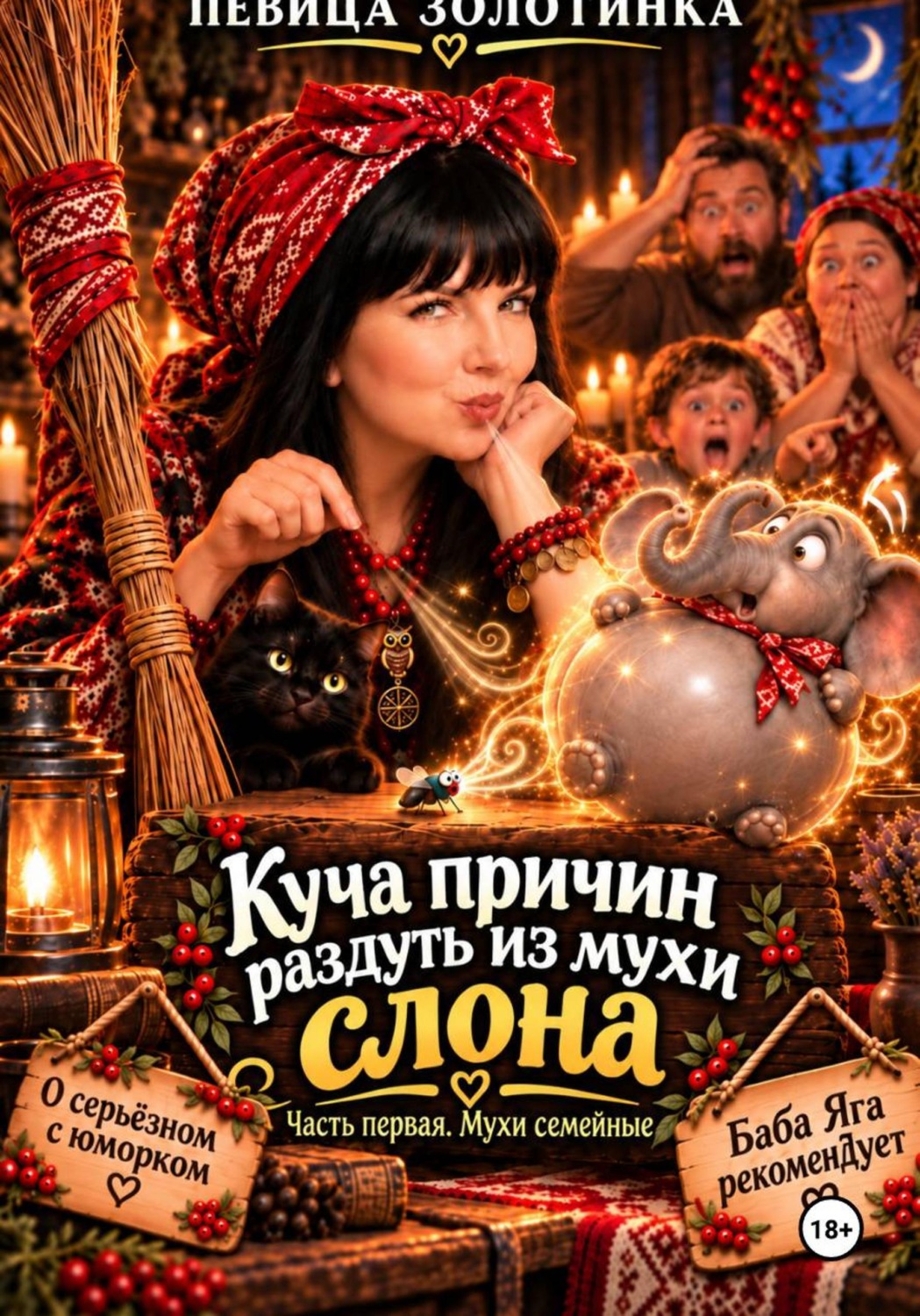 Обложка книги «Куча причин раздуть из мухи слона. Часть первая. Мухи семейные»