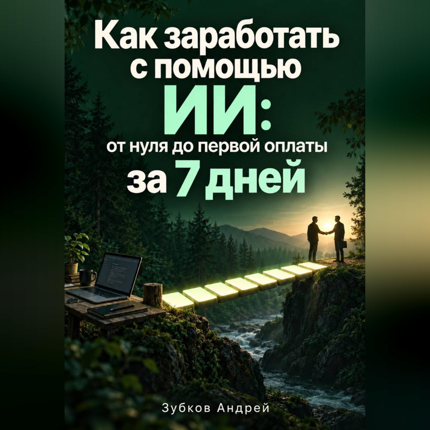 Обложка книги «Как заработать с помощью ИИ: от нуля до первой оплаты за 7 дней»