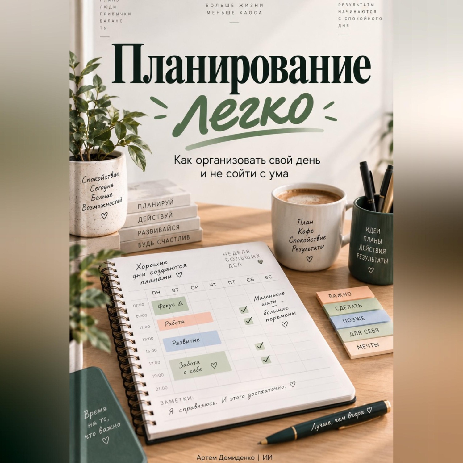 Обложка книги «Планирование легко: Как организовать свой день и не сойти с ума»