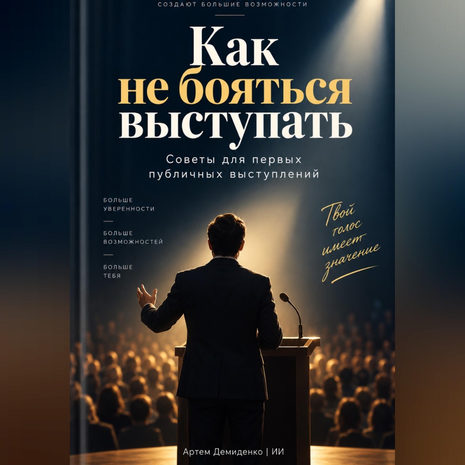 Обложка книги «Как не бояться выступать: Советы для первых публичных выступлений»