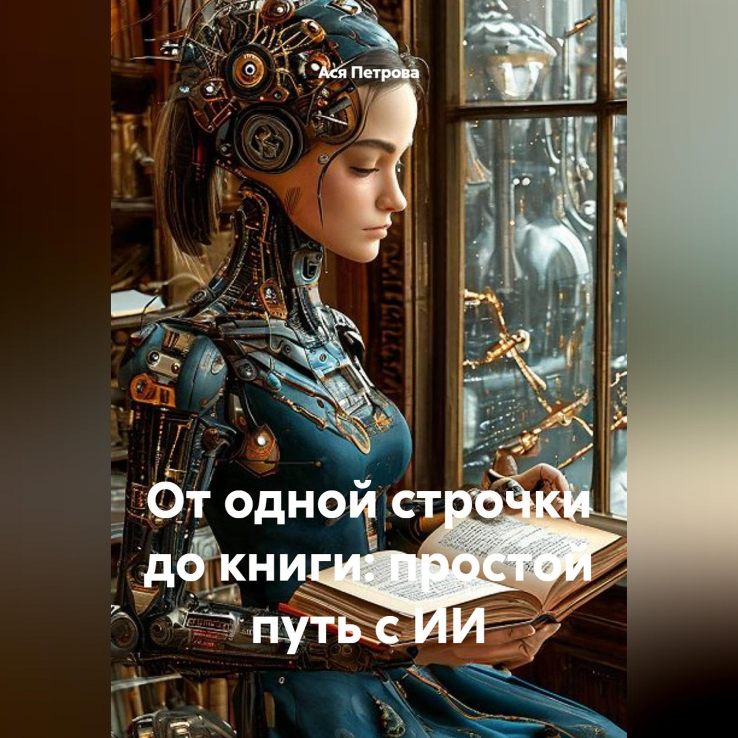 Обложка книги «От одной строчки до книги: простой путь с ИИ»