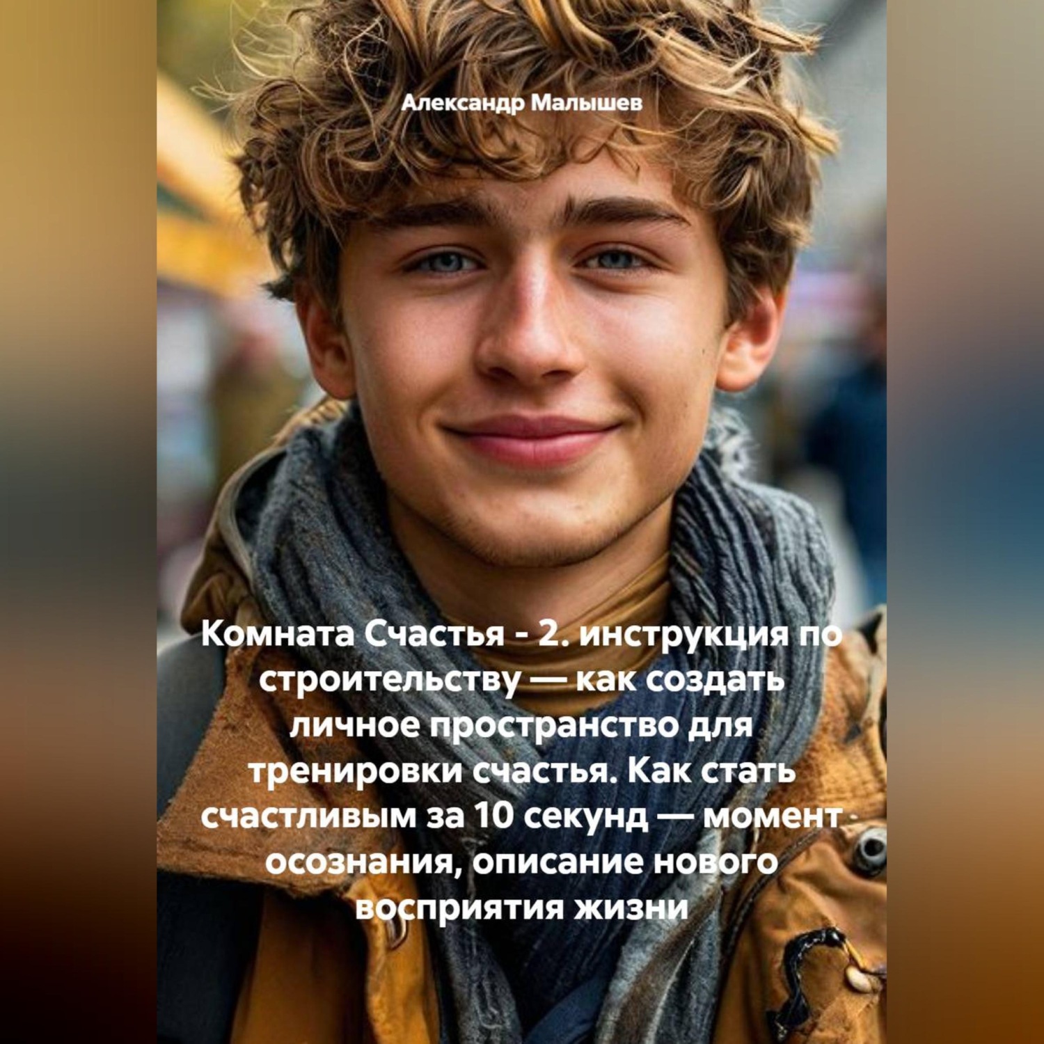 Обложка книги «Комната Счастья - 2. инструкция по строительству — как создать личное пространство для тренировки счастья. Как стать счастливым за 10 секунд — момент осознания, описание нового восприятия жизни»