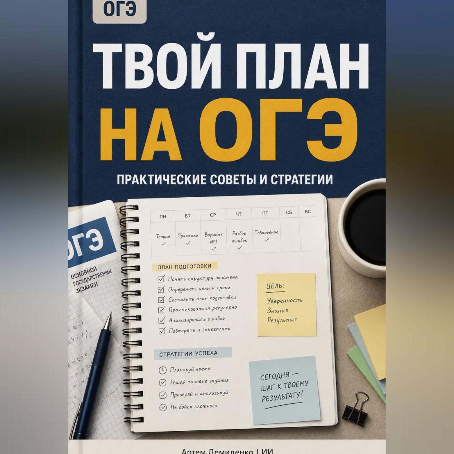 Обложка книги «Твой план на ОГЭ: Практические советы и стратегии»