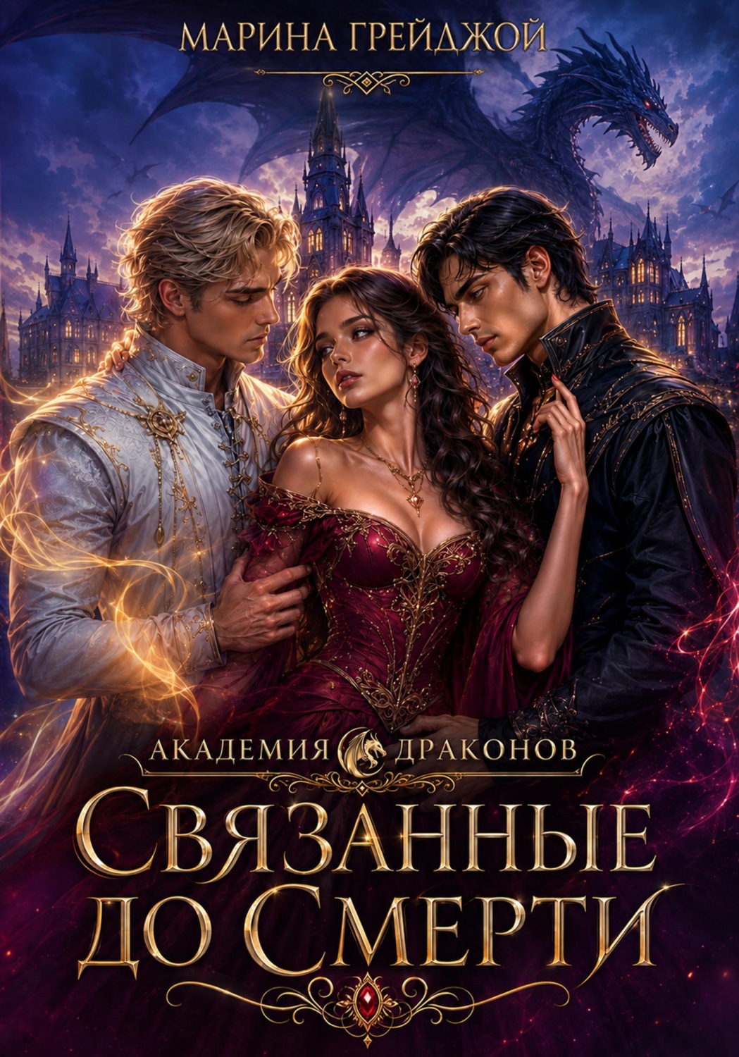 Обложка книги «Академия драконов. Связанные до смерти»