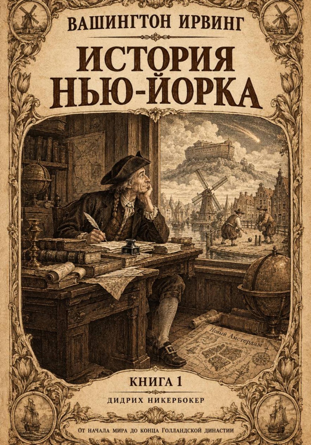 Обложка книги «История Нью-Йорка. Книга 1»