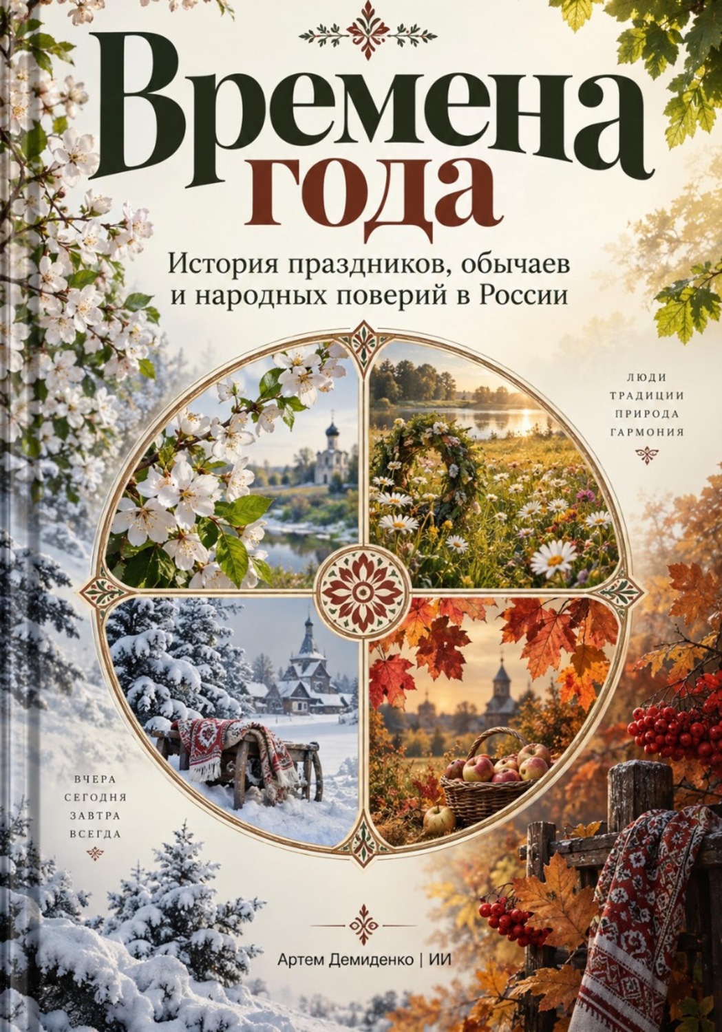 Обложка книги «Времена года: История праздников, обычаев и народных поверий в России»