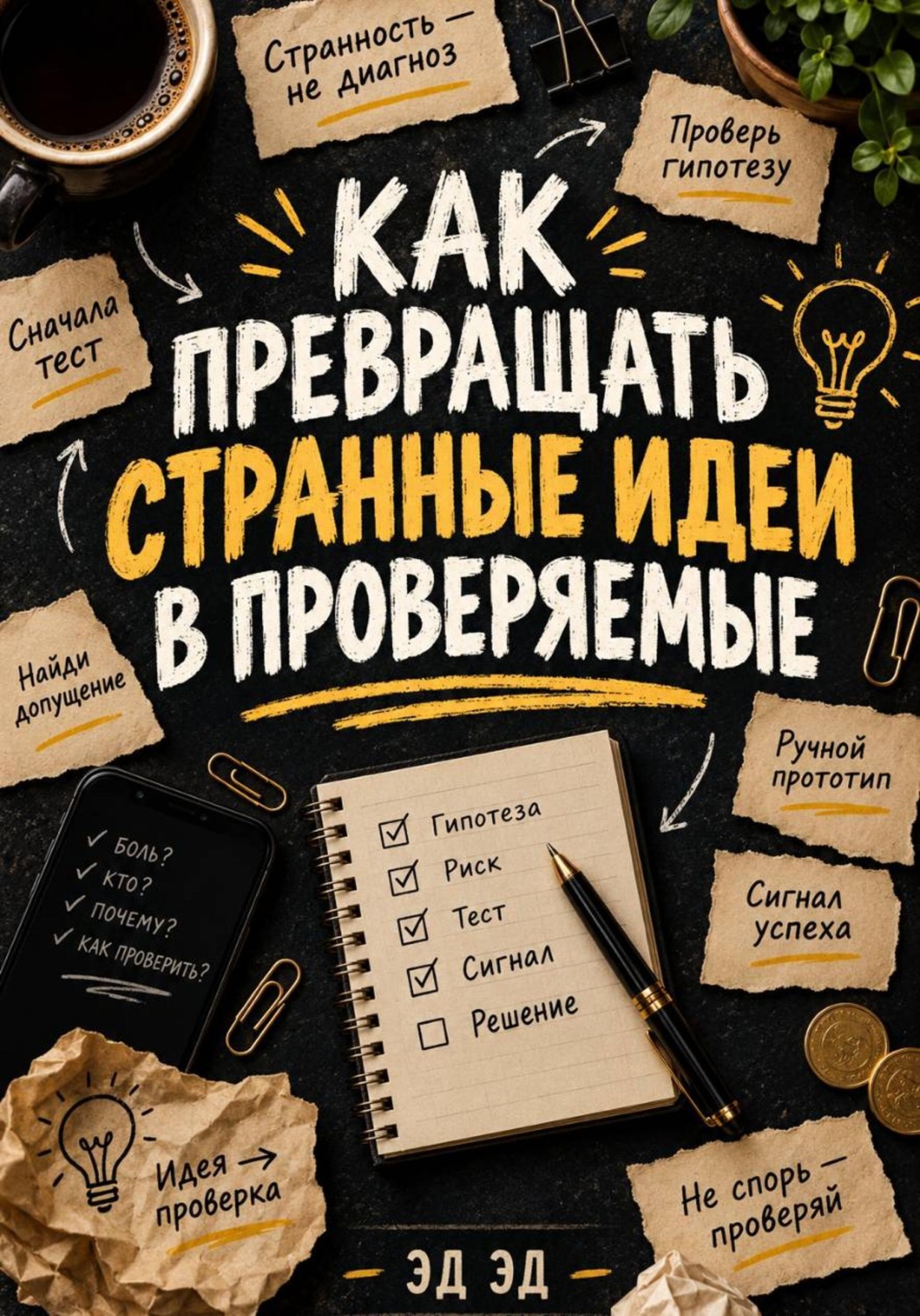 Обложка книги «Как превращать странные идеи в проверяемые»