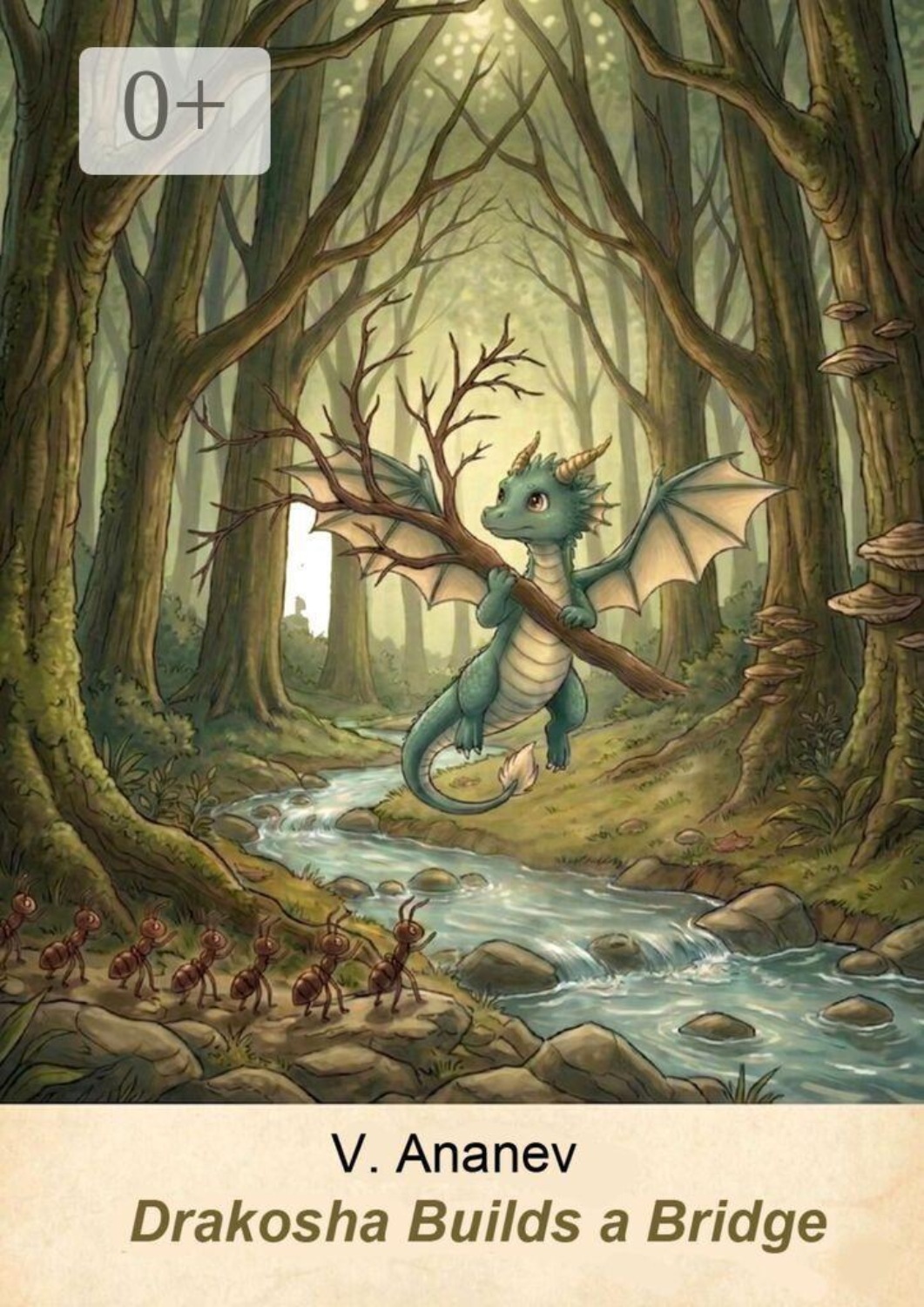 Обложка книги «Drakosha Builds a Bridge»