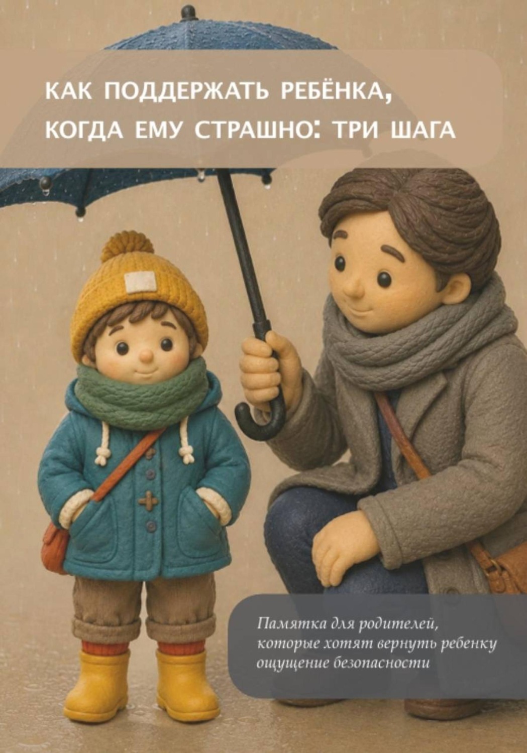 Обложка книги «"Как поддержать ребёнка, когда ему страшно" — мини-гид для родителей»