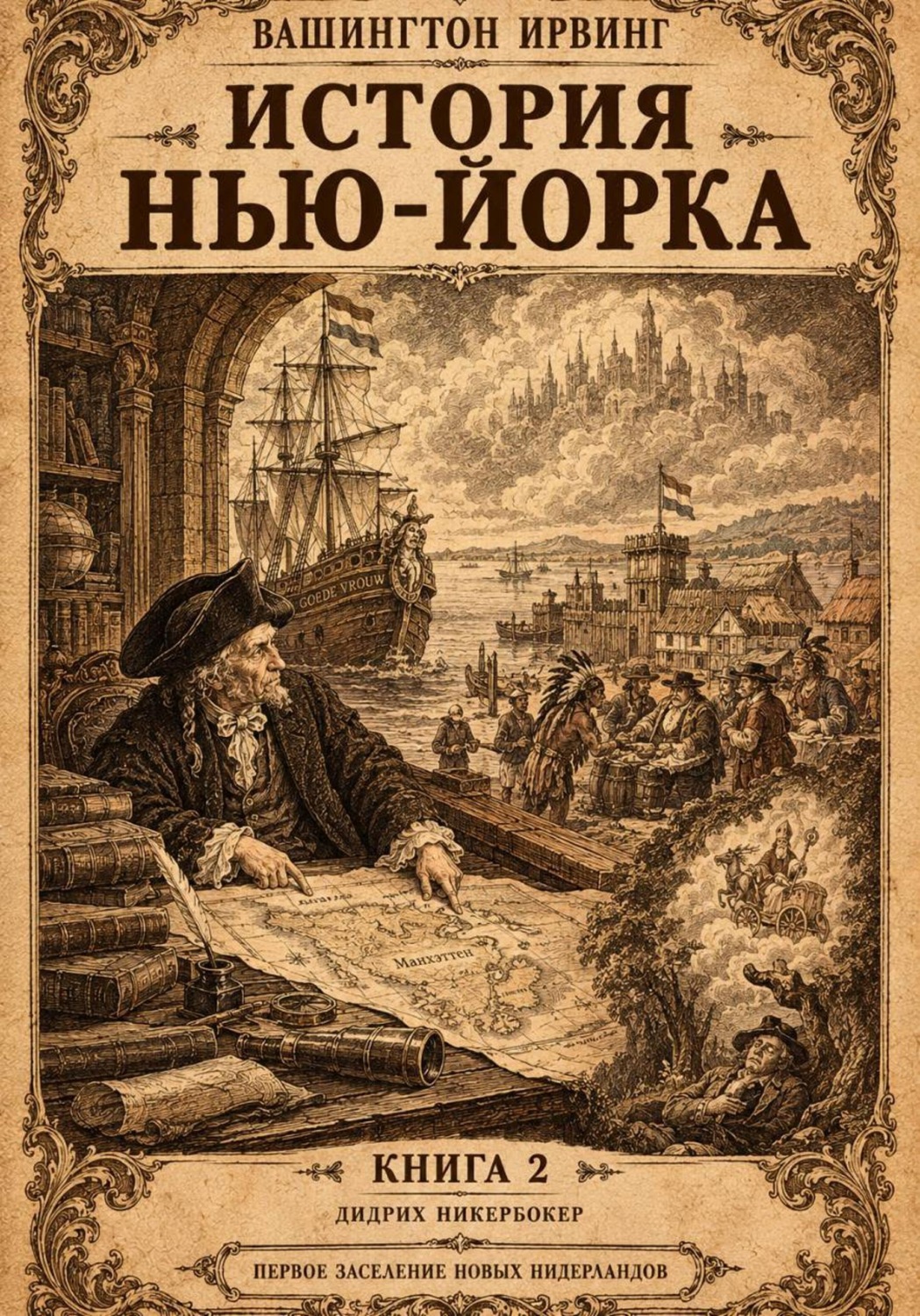 Обложка книги «История Нью-Йорка. Книга 2»