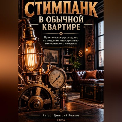Обложка книги «СТИМПАНК В ОБЫЧНОЙ КВАРТИРЕ Практическое руководство по созданию индустриально-викторианского интерьера»